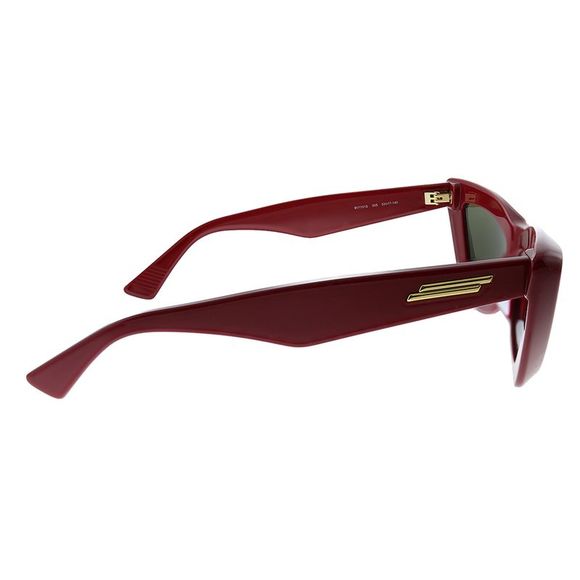 New Bottega Veneta BV 1101S 005 Red Plastic Cat-Eye Sunglasses Red Mirror Lens - Picture 3 of 3